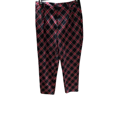BNWT Black Friday Womens  Size 14 Red/Black Tartan Pants RRP$98