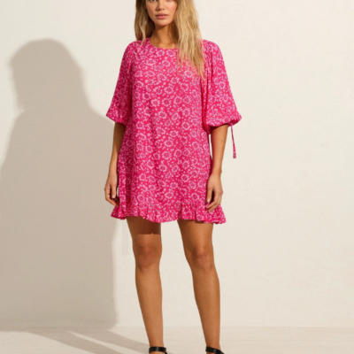 Auguste Lila mini dress fuchsia- Size 8 RRP $219