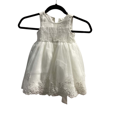 Ollies Place Kids  Size 00  Baby Dress White 