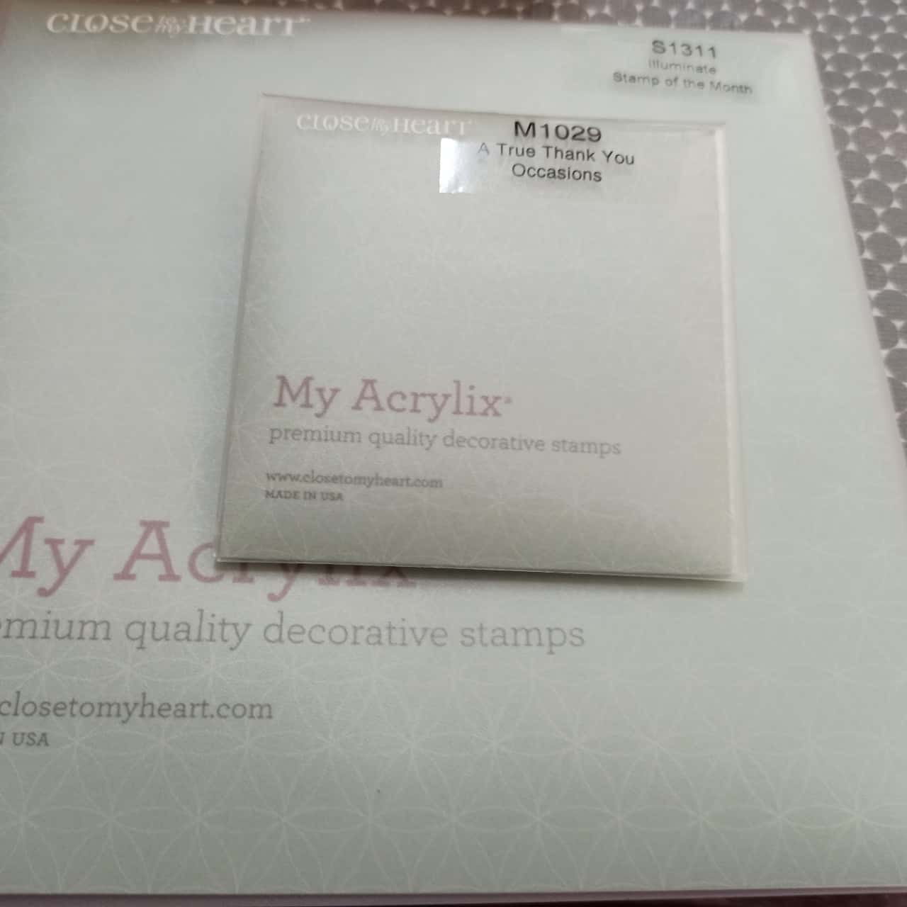 Close to my Heart stamps Illuminate & Thank you stamp bundle. New (b16)(s)