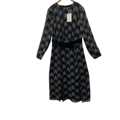 *NEW* Ted Baker Women's Aselli Atlas Double Split Midi Dress Size 3/12AU - Black (RRP $379)  