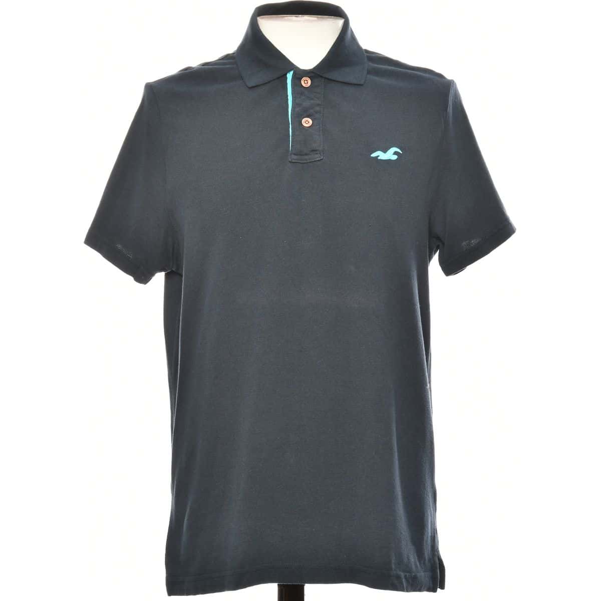 Hollister Mens Size M Navy Blue Short Sleeve Polo