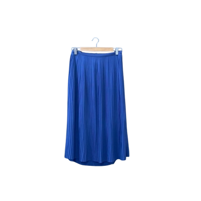 Samsoe Samsoe Size S Pleated Skirt Navy Blue 