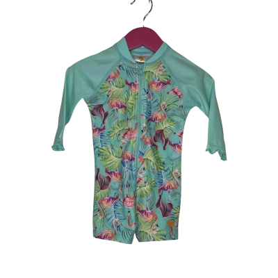 Escargot Kids  Size 3-6m Swimwear Floral / Green 