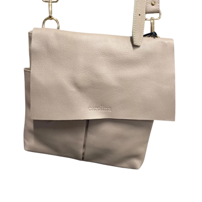 Carolina Women's Barcelona Leather Handbag Nude RRP $249,99