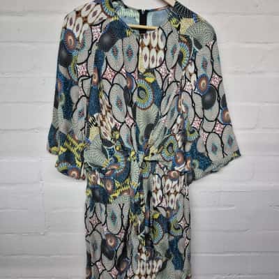 Desigual Multicoloured Circlular Pattern Dress
