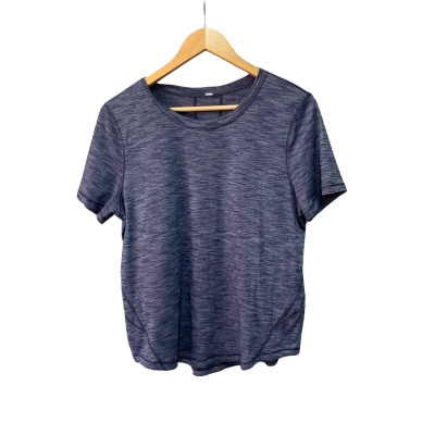 Lululemon Womens  Size M Short Sleeve Top Blue 