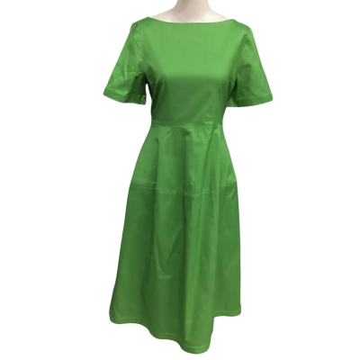COS  Size 40 Short Sleeve Dress with Pockets Green 