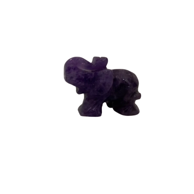 Purple Stone Elephant 