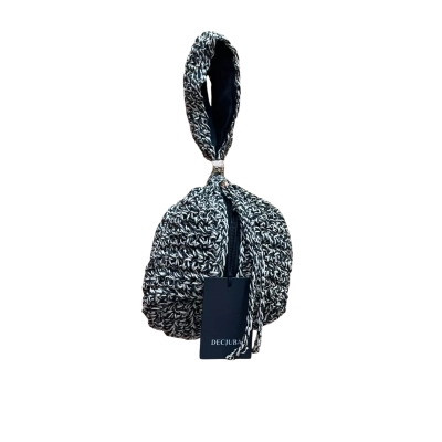 Decjuba Womens Wristlet Black  / White 