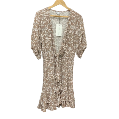 Ezra Blu Womens  Size 12 Brown / White dress