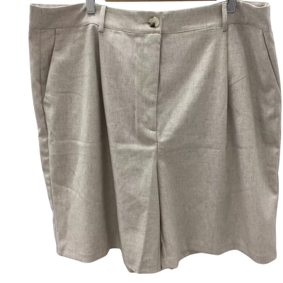 Decjuba Womens  Size 20 Shorts Beige 