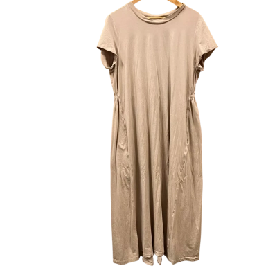 COS Beige Short Sleeve Maxi Dress Size L
