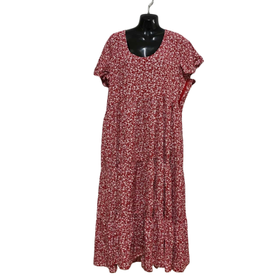  Moolk Womens  Size 18 Maxi Dress Floral / Red / White 