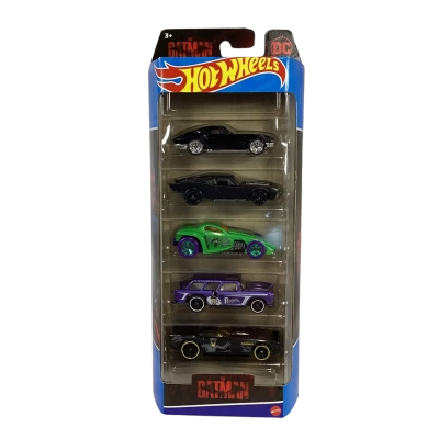 The Batman 5 Car Hot Wheels Set