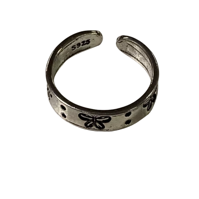 SS 925 Butterfly Cuff Ring 