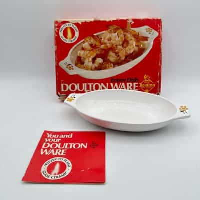 Vintage Doulton Ware Entree Dish N28 In Box