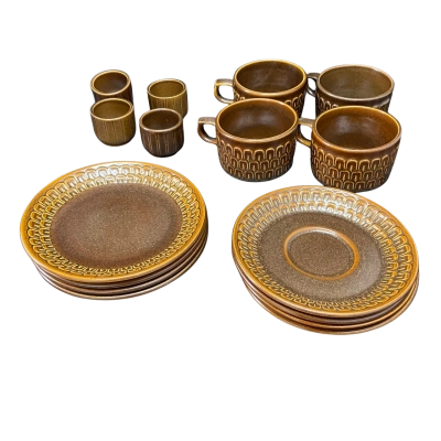 16 piece Vintage Wedgewood & Co Ltd Pennine Breakfast Set