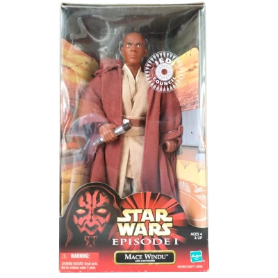 Star Wars Episode 1 Mace Windu FIGURE 10". Made by Hasbro 1999 