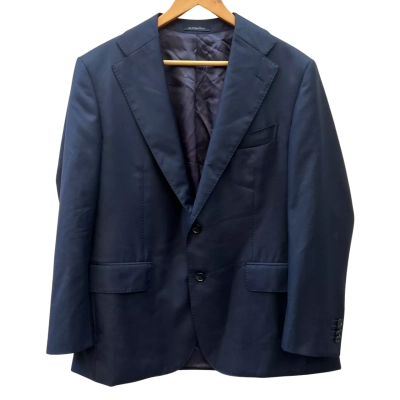 Suit Supply Mens Size 44 Navy Blue Wool Suit Jacket