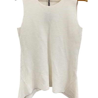 Basque Womens  Size 12 Sleeveless Top White 