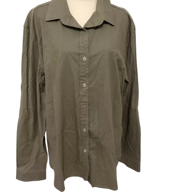 Ringers Western Womens  Size 18 Long Sleeve Shirt Khaki 