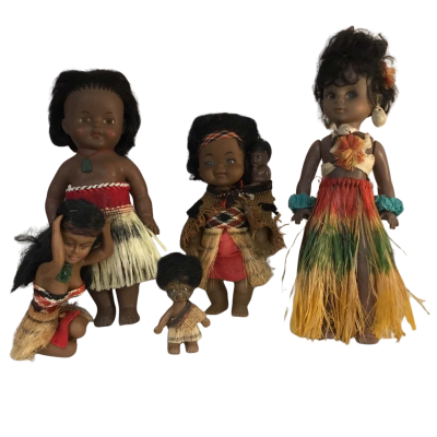 Vintage Assorted Dolls as pictured