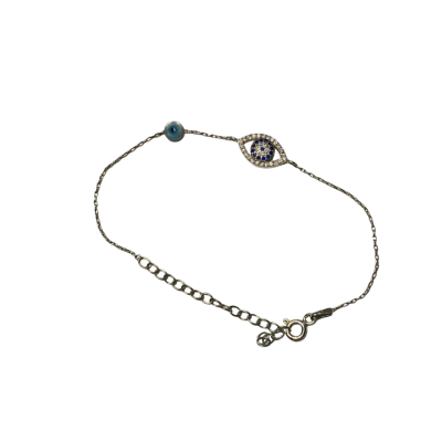 925 Sterling Silver Evil Eye Bracelet 