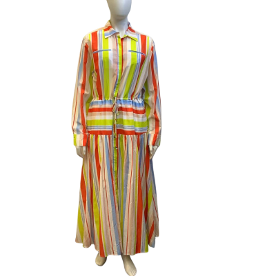 Brand New Sass & Bide Womens  Size 12 `Good Cocktail’ Silk Blend Maxi Dress Multicoloured
