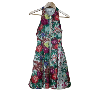 Zimmermann Floral Silk Dress - Size 0 (AU 8)