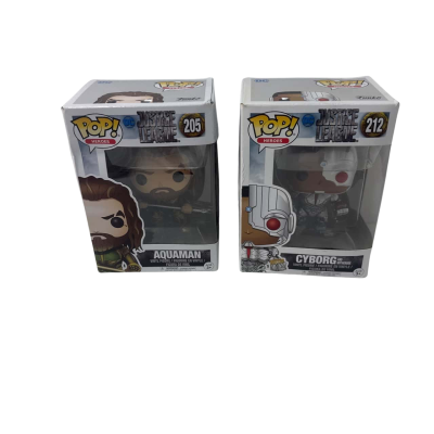 Pop! Aquaman and Cyborg 