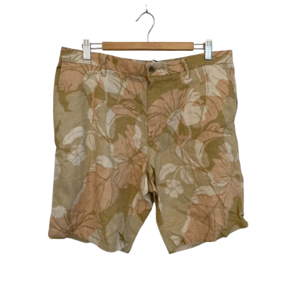 Tommy Hilfiger Mens  Size 36 Cargo Shorts Beige / Floral / Khaki 