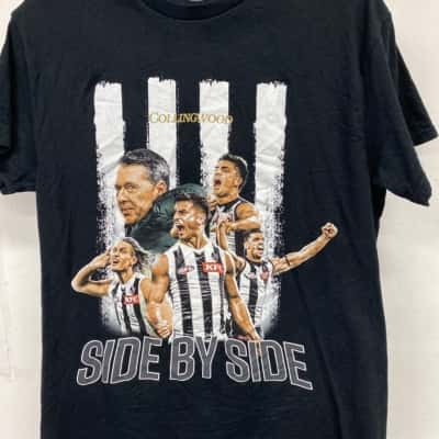 Collingwood AFL Mens  Size M Short Sleeve T-shirt Black  