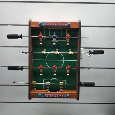 Mini Tabletop Foosball Soccer Game Wooden Board Desk Game