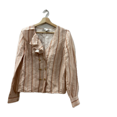 AJE Womens  Size 8 Button Up Top Orange / Pink  / Purple 
