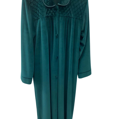  Georges lingerie.Womens  Size 16 Green button dressing gown 