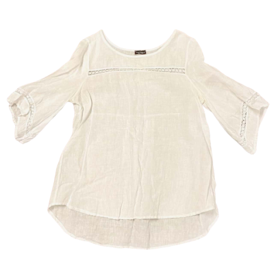 Luca Vannuci Size M Flowy Loose White Top