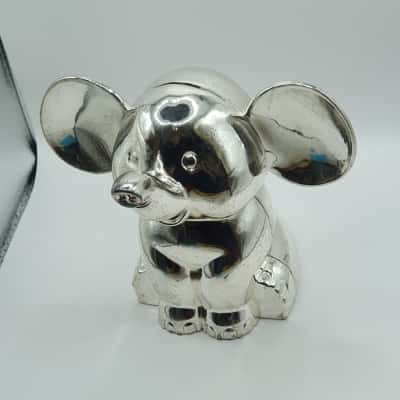 Elephant Mirrored Money Bank