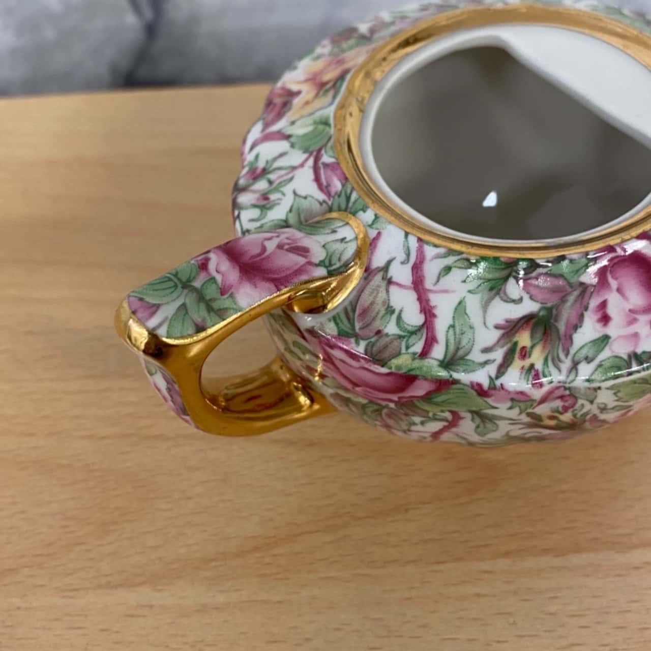 REDUCED • James Sadler Chintz Teapot Made in England