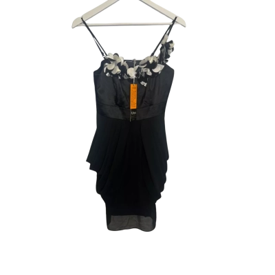 Ajoy Womens  Size 10 Mini Dress Black  / Silver 