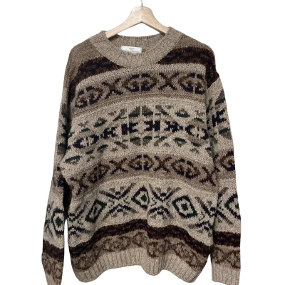 Marks & Spencer Retro Size L Jumper Khaki 