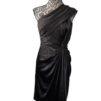 Queenspark Womens  Size 10 Cocktail Dress Black  