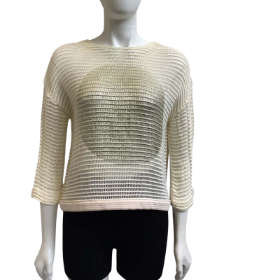 Sass & Bide Womens  Size XXS The Greater Good Knit Top Cream Mix