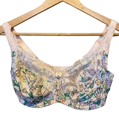 Bras N Things Womens  Bra Size 14E Floral 