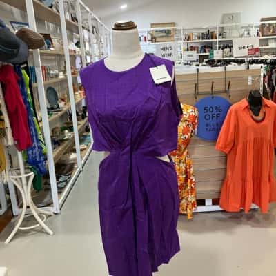 Sandro Womens  Size 42 new violet dress France PARIS