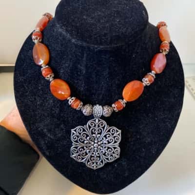 Carnelian  Womens Necklace with pendant Other 