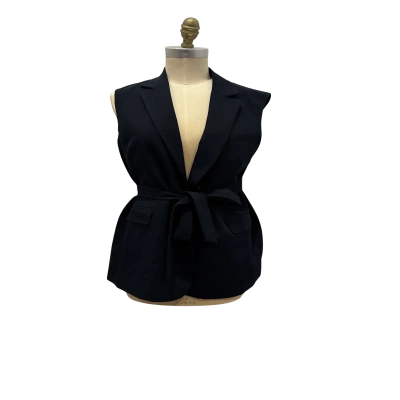 Viktoria & Woods Womens Vest Size 2 Navy Blue 