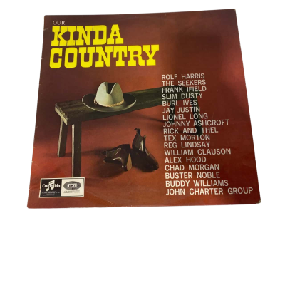 OUR KINDA COUNTRY SLIM DUSTY, THE SEEKERS, CHAD MORGAN EX/ VINYL RECORD.