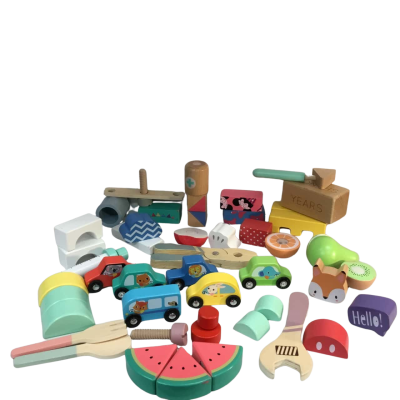Assorted Wooden Blocks as pictured
