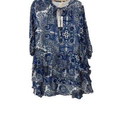 BNWT Adorneme  Size 12 Midi Dress Blue rrp$119.95